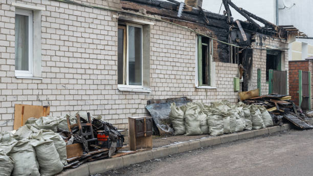 Professional Fire Damage Restoration technician working in Laurel, VA